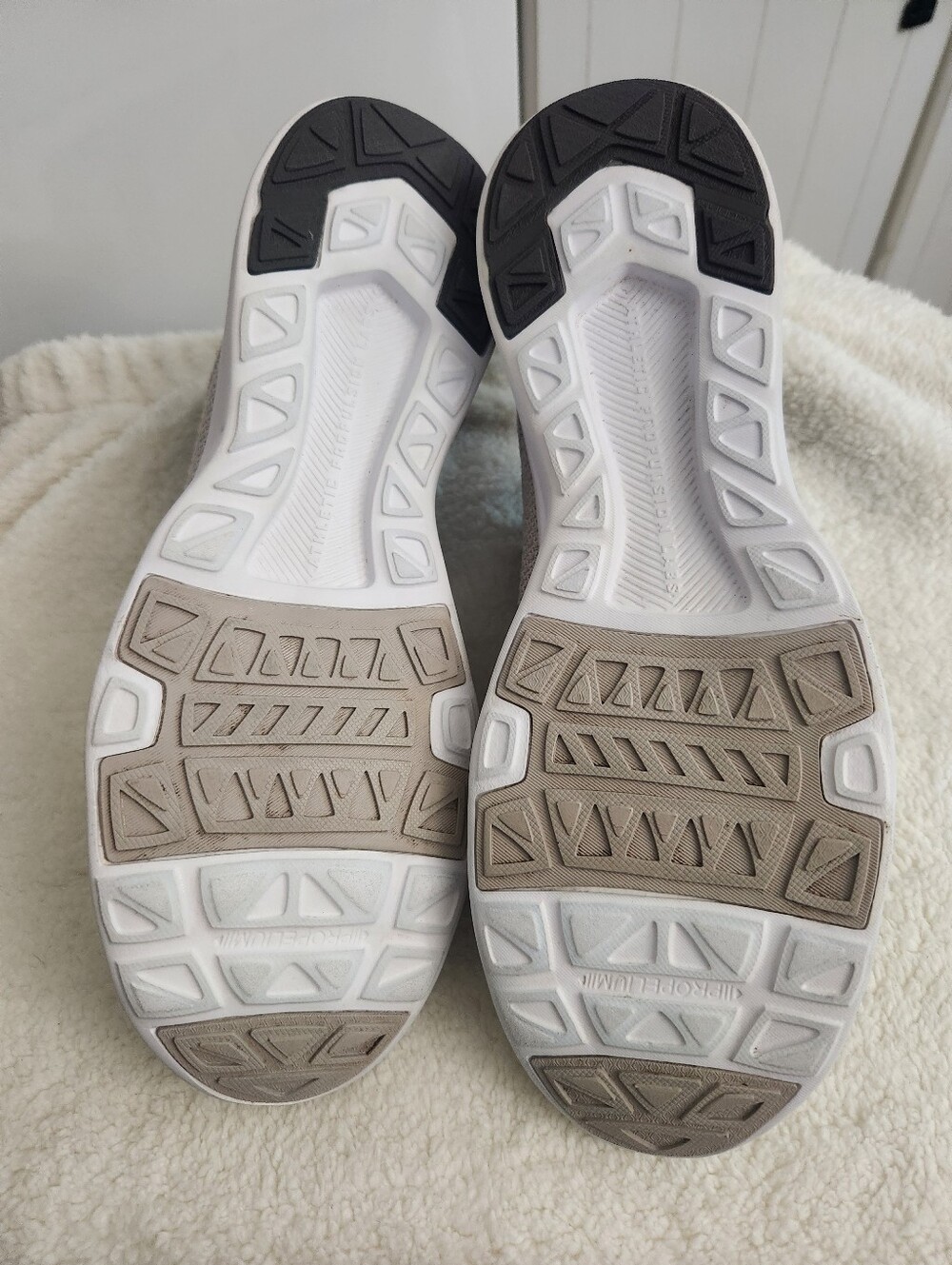 APL Men's Knit Athletic Sneakers in Light Gray and Charcoal - Picture 6 of 6